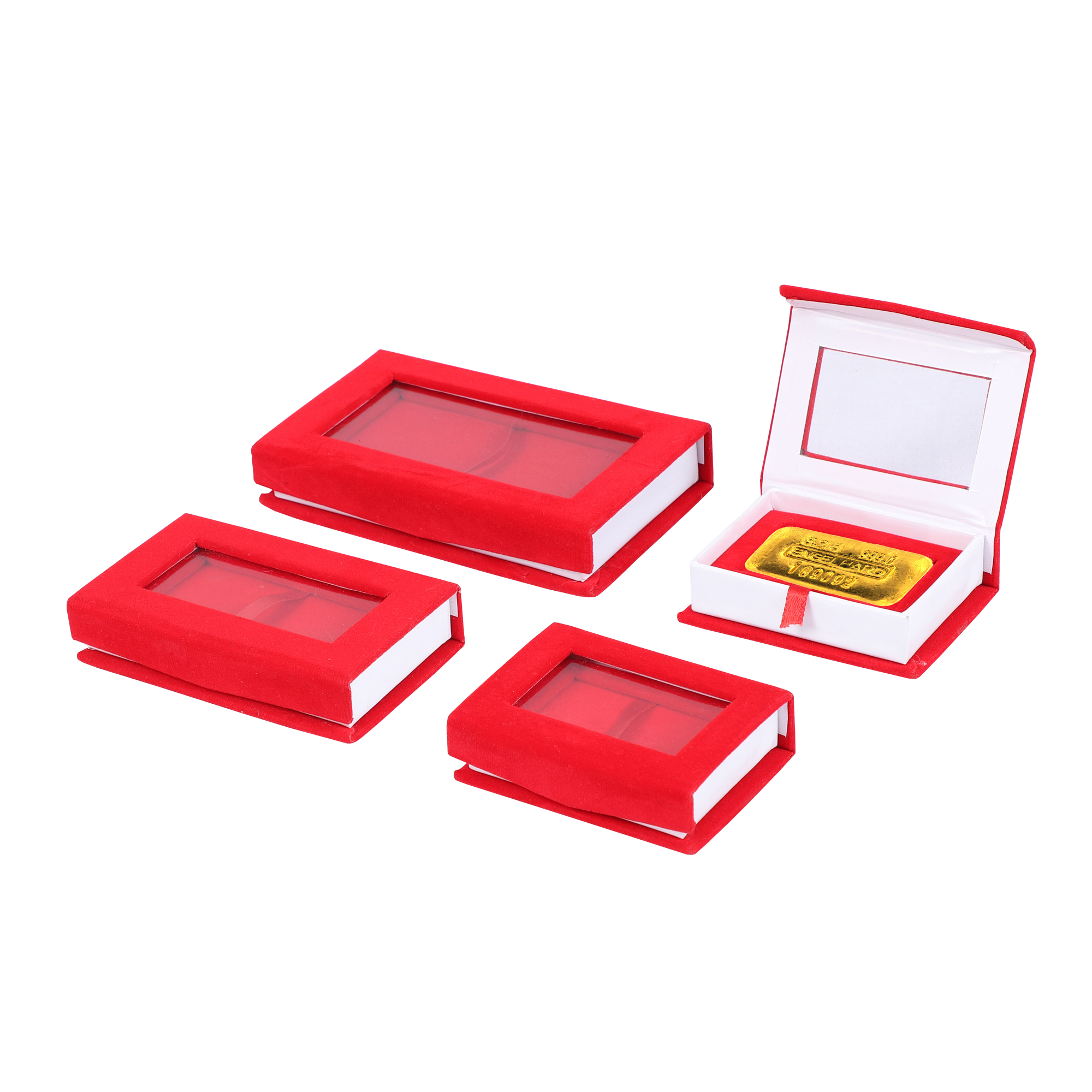 Velvet Square Coin Boxes
